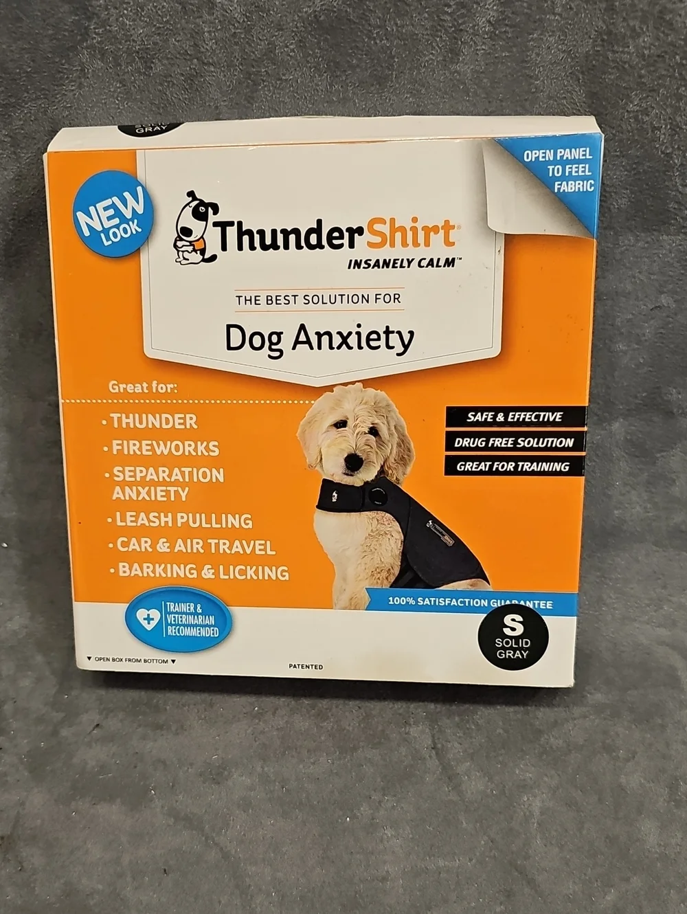 Thundershirt Solid Gray Calming Dog Vest
